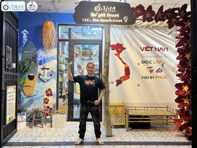 Bộ chữ gỗ Việt Nam hạnh phúc [Gỗ nhẹ - KT 95x90cm] CHU-GO-24